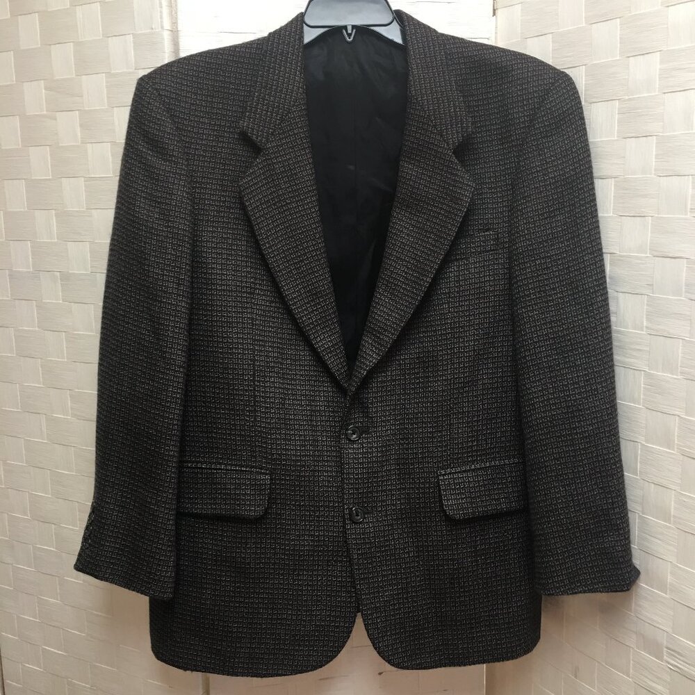 Oscar De La Renta wool tweed sport coat 41R multicolor